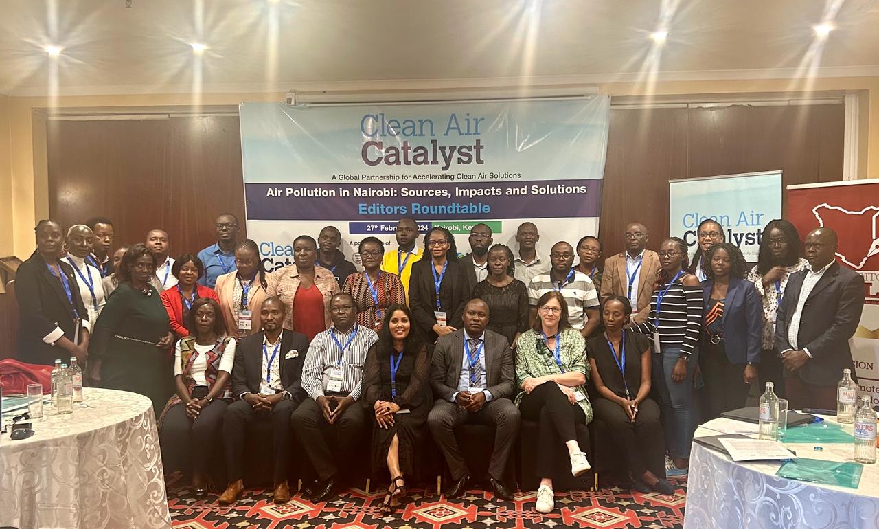 Various stakeholders attending the Climate Change and Air Quality Monitoring Media Workshop in Nairobi on Tuesday, February 27, 2024.